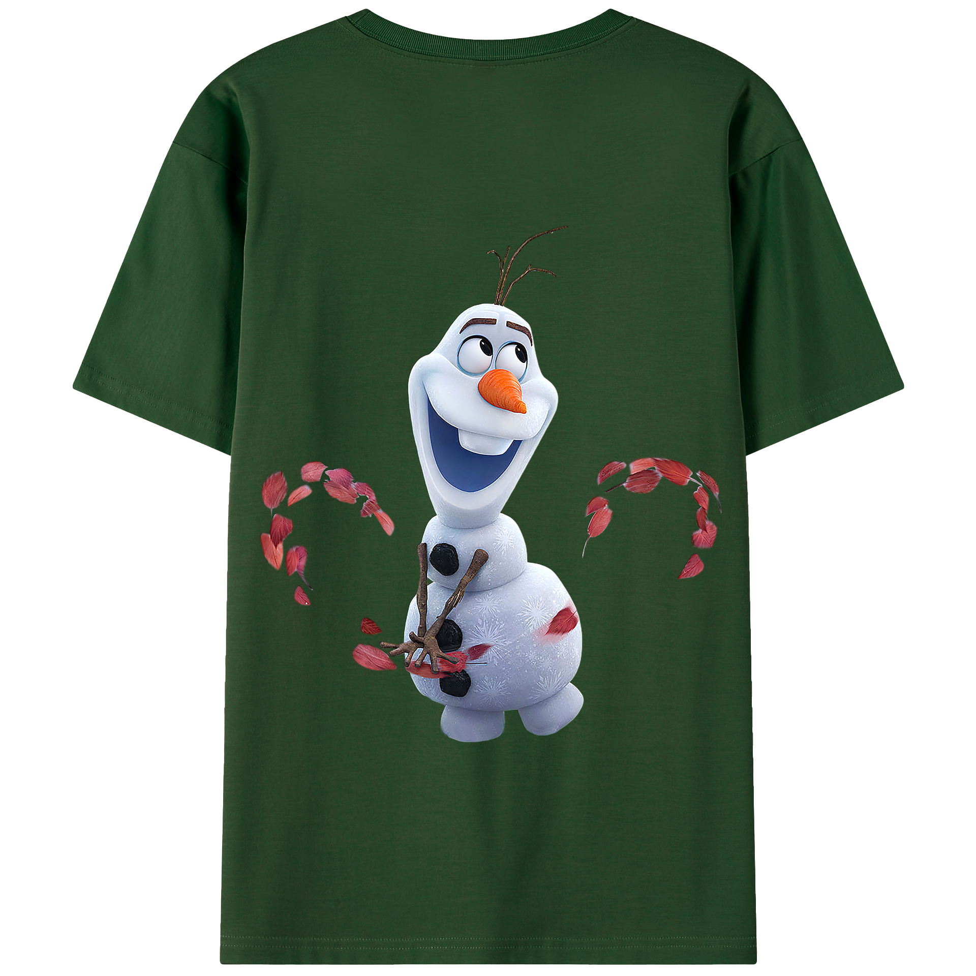 （画像用） アナと雪の女王 アンナ エルサ Frozen Anna Elsa 綿100％半袖Tシャツ（背面プリント）